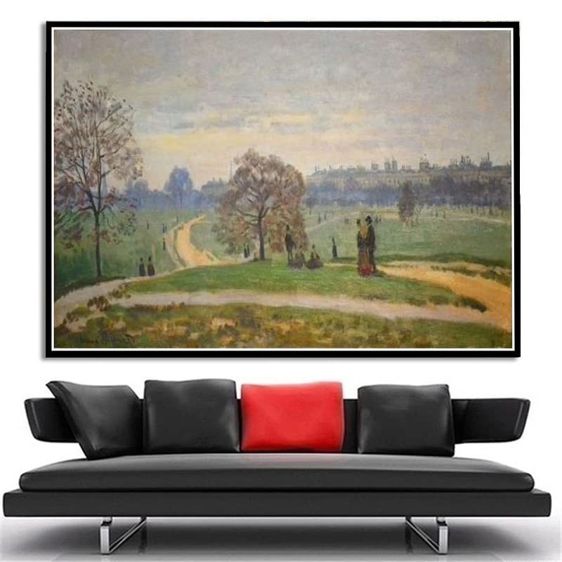 Amazon.co.jp: クロード・モネによる氷のロック ポート ヴィルズの絵画